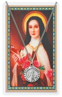 18&quot; Card &amp; Pendant St. Therese