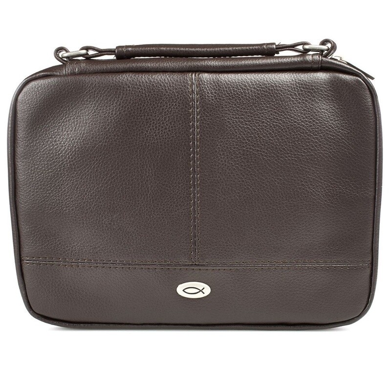 Bible Cover Brown Organizer Lrg