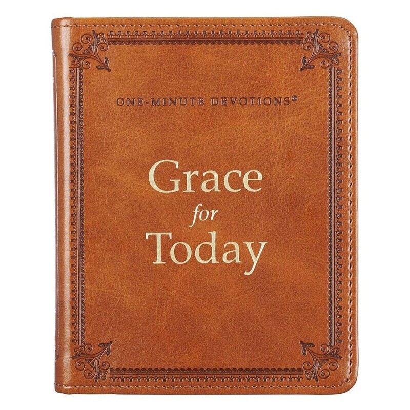 Grace for Today Brown Faux Leather One-Minute Devotions