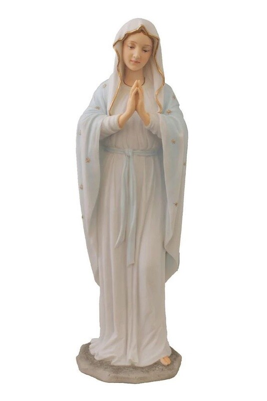 8&quot; Praying Virgin Statue White