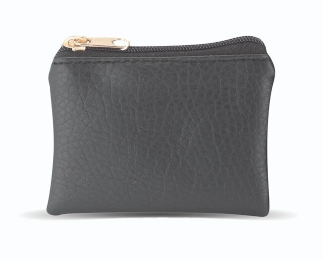 Black Leath Textur Rosary Case