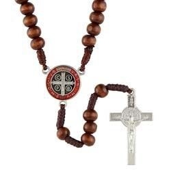 6mm St. Benedict Wood Rosary