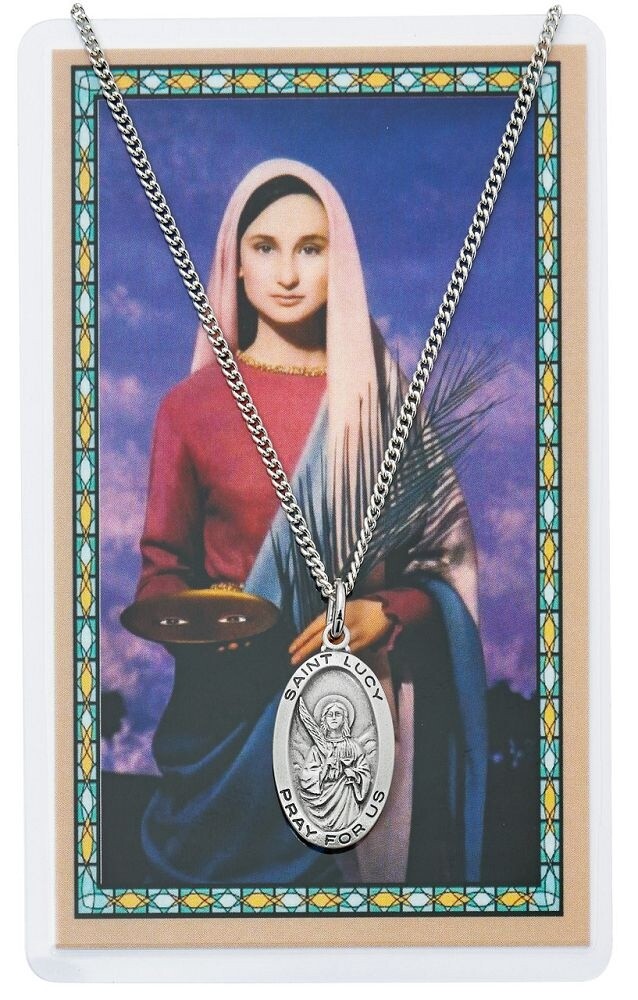 18&quot; Card &amp; Pendant St. Lucy