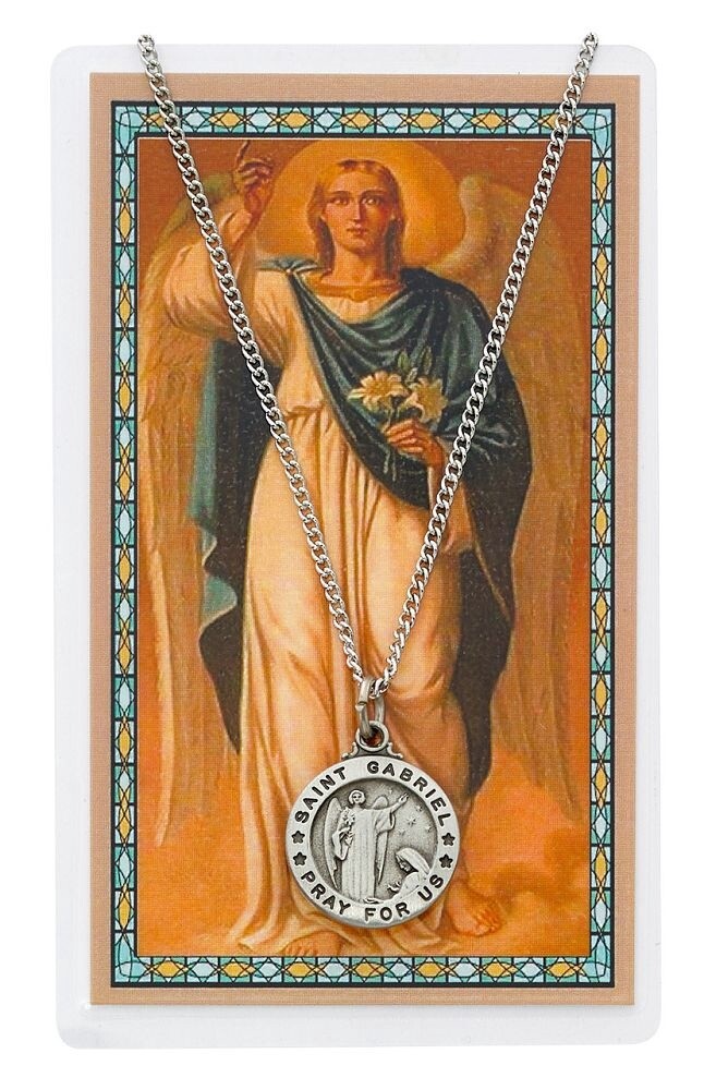 18&quot; Card &amp; Pendant St. Gabriel