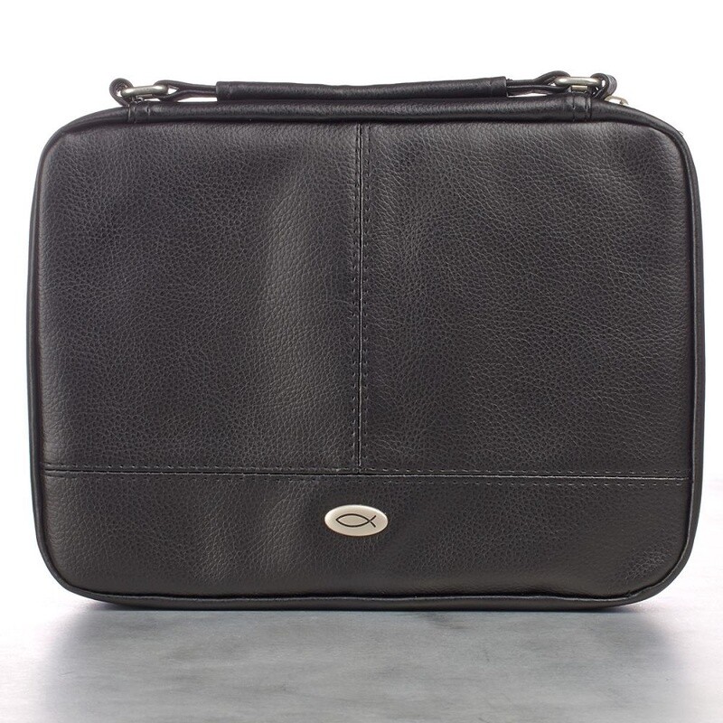Bible Cover Black Organizer Lrg