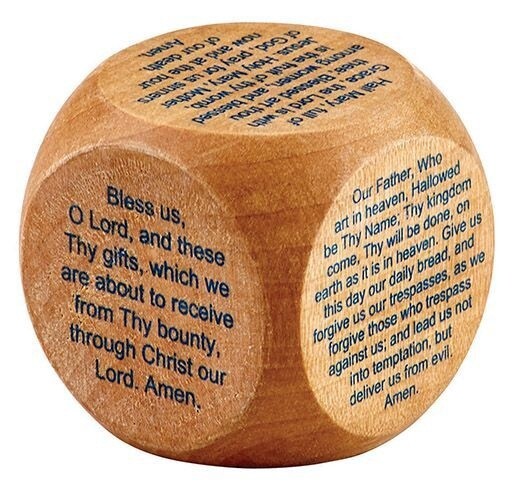 1.75&quot; Catholic Prayer Cube Disp