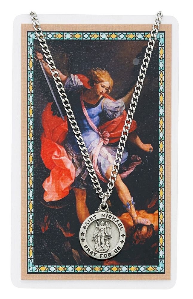 24&quot; Card &amp; Pendant St. Michael
