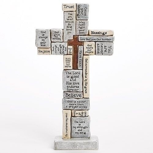 12.5&quot; Crossword Standing Cross