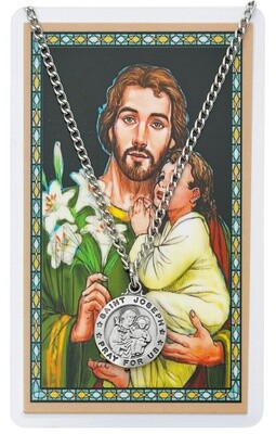 24&quot; Card &amp; Pendant St. Joseph