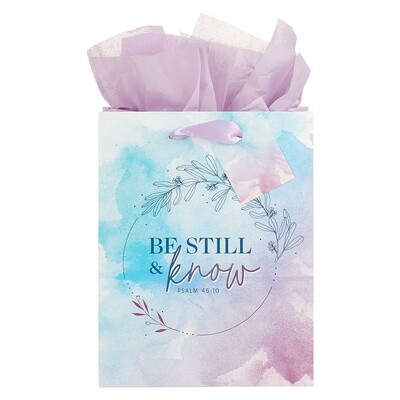 Gift Bag Be Still Lilac Med