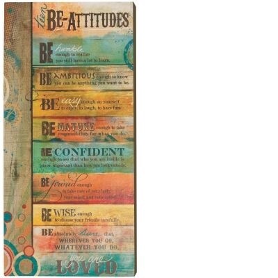 16x8 Teen Be-Attitudes Plaque