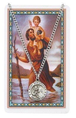 24&quot; Card &amp; Pendant St. Christo