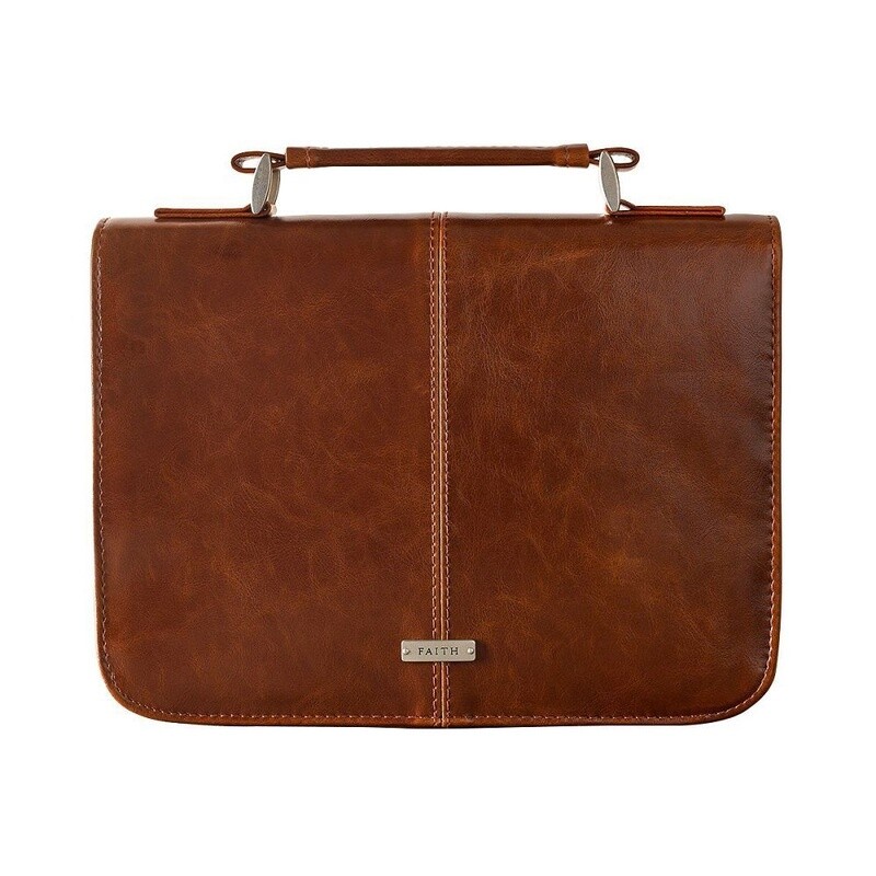 Bible Cover Brown Faith