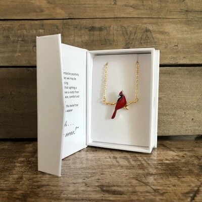 Cardinal Boxed Branch Necklace