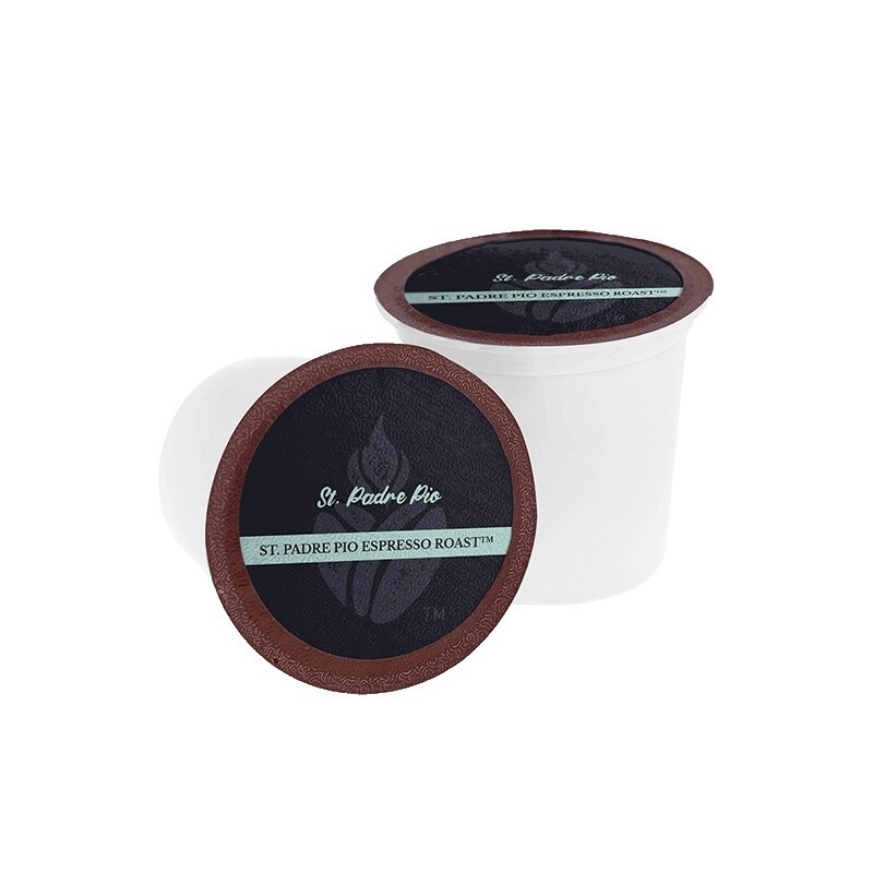 Padre Pio Espresso Roast K-cups – Pack of 12