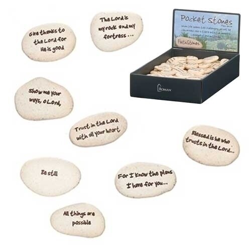 1.25&quot; POCKET STONES - FAITHSTONES