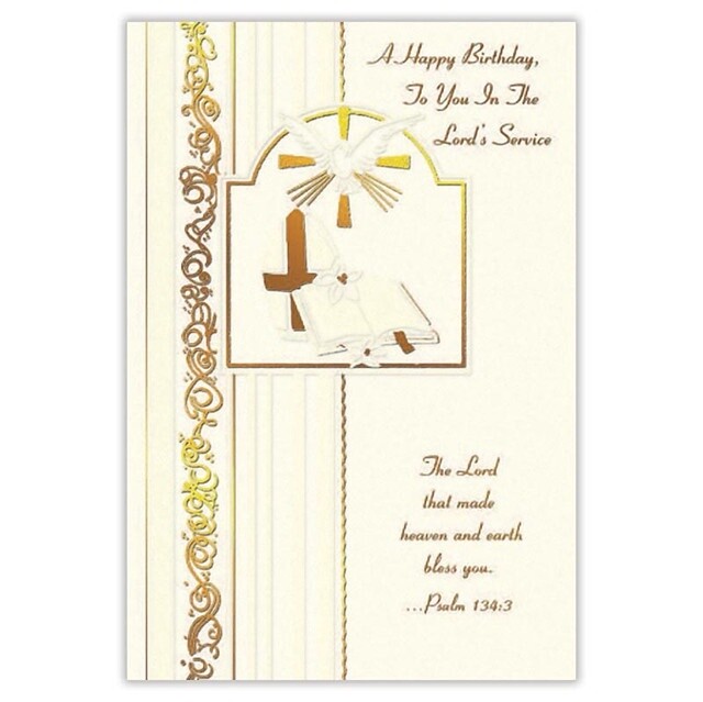 Happy Birthday in the Lord's Service Card