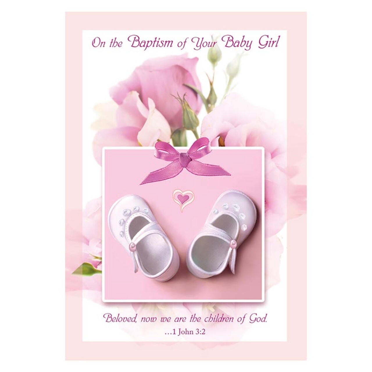 On the Baptism of Your Baby Girl Card (BAP37049)