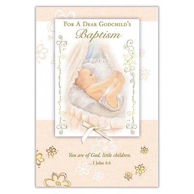 For a Dear Godchild's Baptism Card