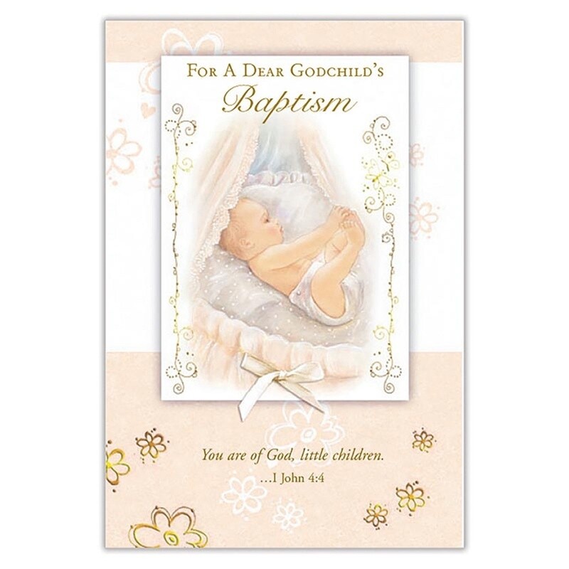 For a Dear Godchild&#39;s Baptism Card