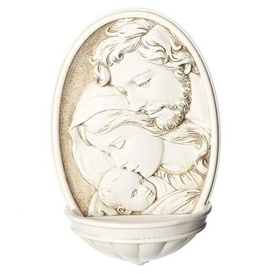 8"H HOLY FAMILY WATER FONT