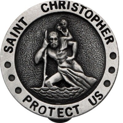 St Christopher Visor Clip