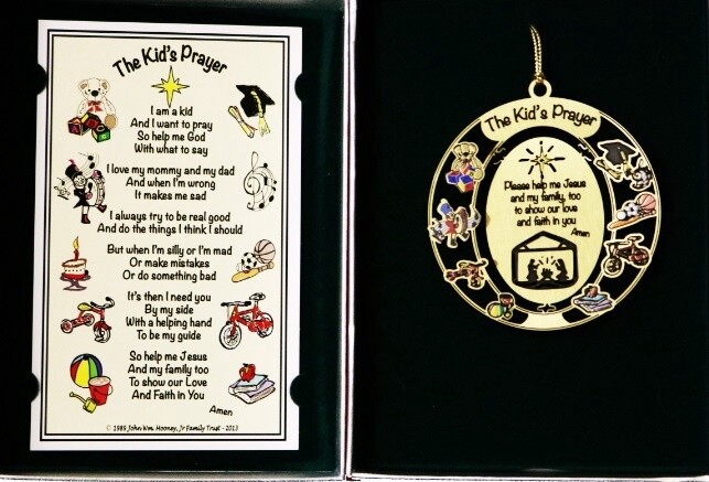 Kid&#39;s Prayer Ornament