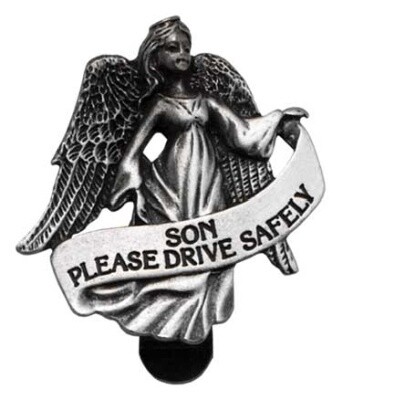 Son Drive Safely Visor Clip