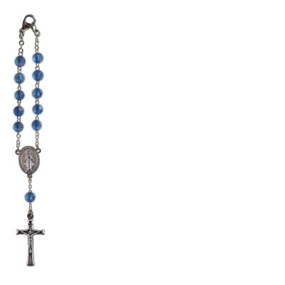SEPTEMBER BIRTHSTONE CAR CHARM ROSARY