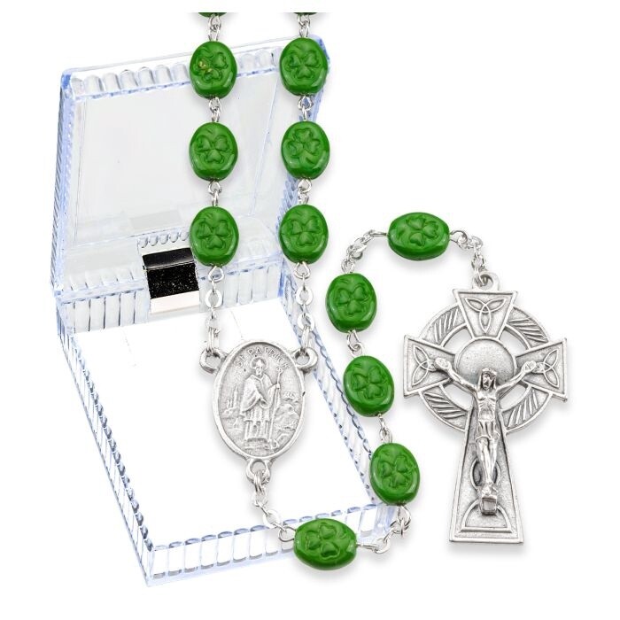 Saint Patrick Rosary 25 3/4"