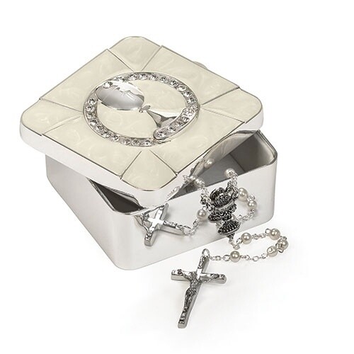1.5&quot;H COMMUNION BOX CAROLINE COLLECTION