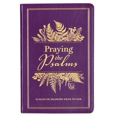 Praying the Psalms Purple Faux Leather Prayer Book