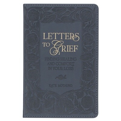 Letters to Grief Gray Faux Leather Gift Book