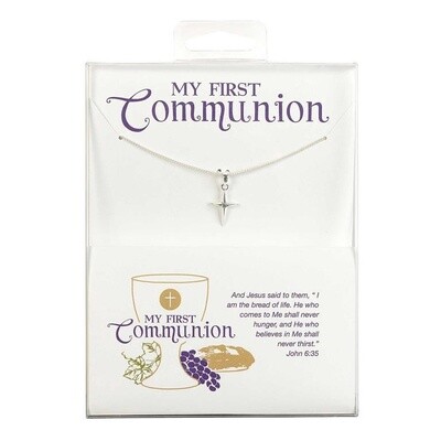 Necklace First Communion Girl Star Cross/CZ