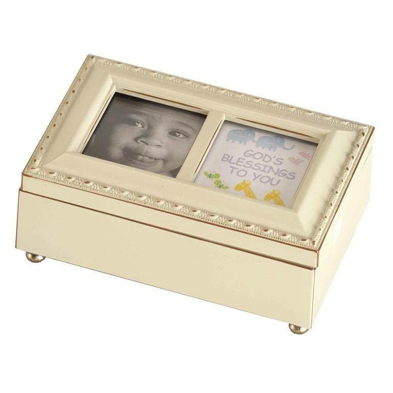 Petite Music Box Noah&#39;s Ark Ivory 6X4