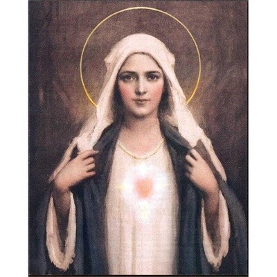 Immaculate Heart Plaque 8&quot;X10&quot;
