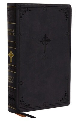 NABRE Catholic Bible/Large Print (Comfort Print)-Black Leathersoft Holy Bible