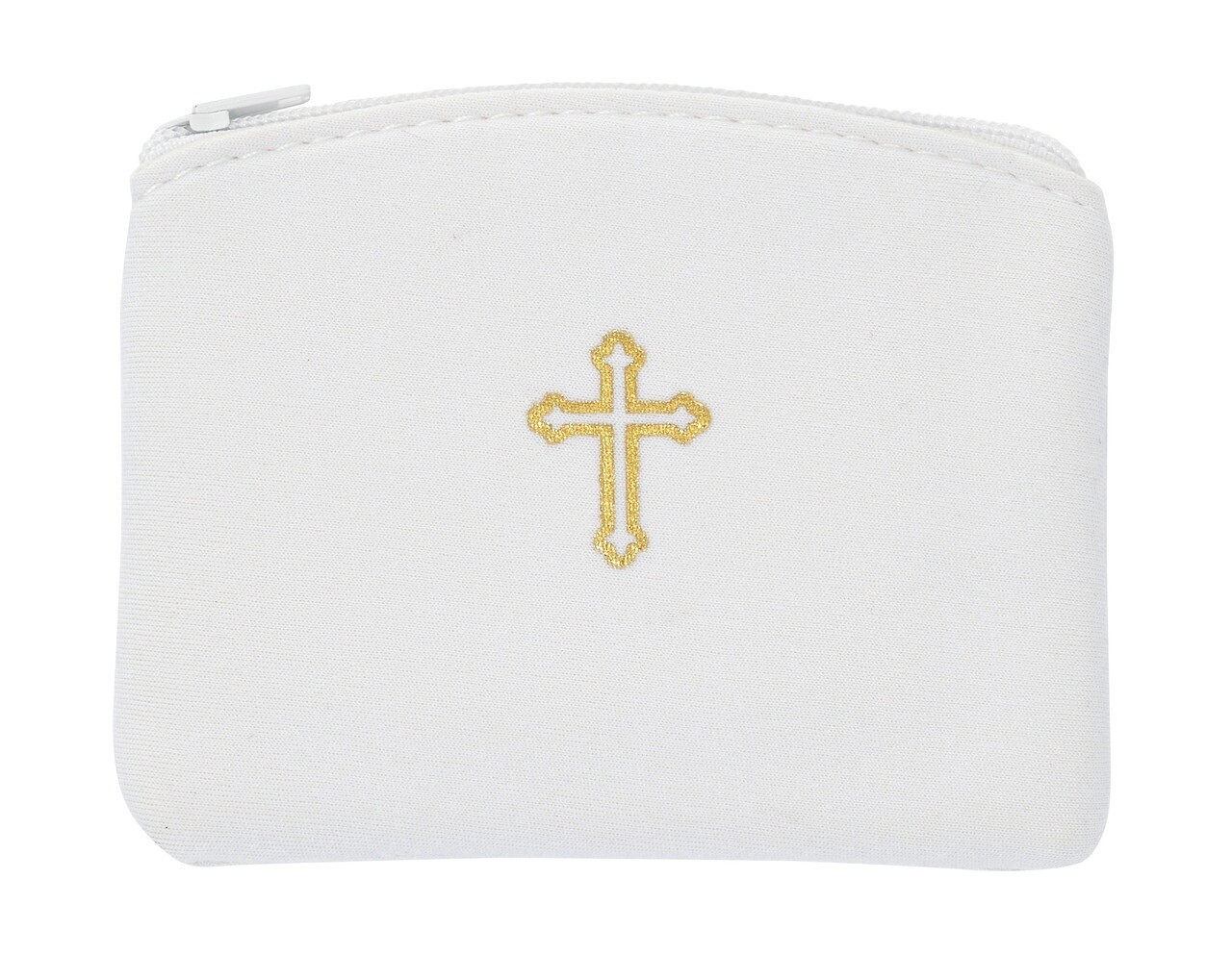 White Neoprene Rosary Pouch MCV