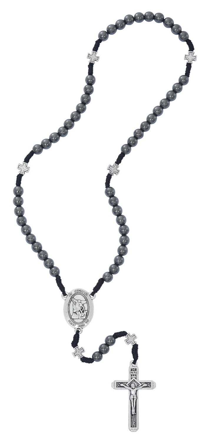 6MM Hematite St. Michael Ros SM