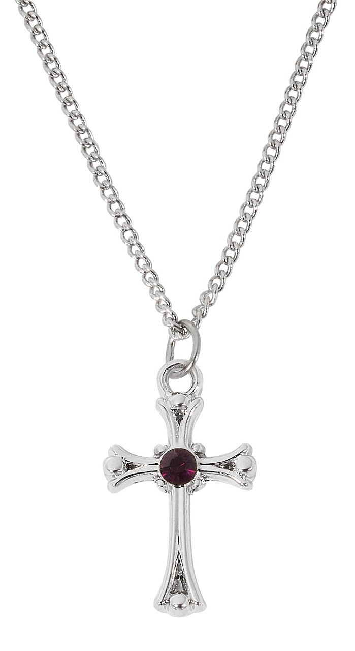 16-18&quot; RF Garnet Cross Boxed