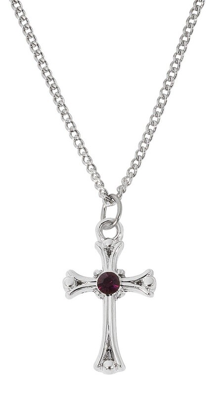 16-18&quot; RF Garnet Cross Boxed
