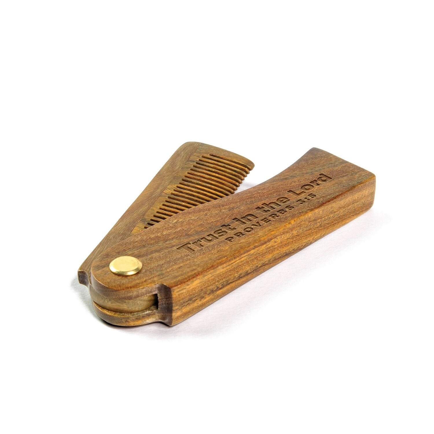 Trust in the Lord - Sandalwood Beard Comb