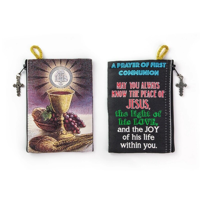 4x6 First Communion Rosary Pouch