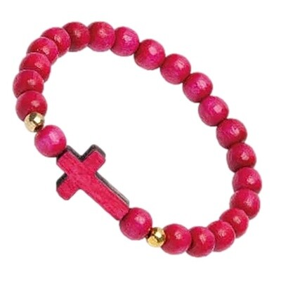 Kid&#39;s Pink Bracelet with Cross