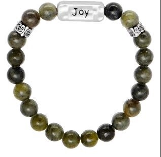 Joy Connemara Marble Message Bracelet