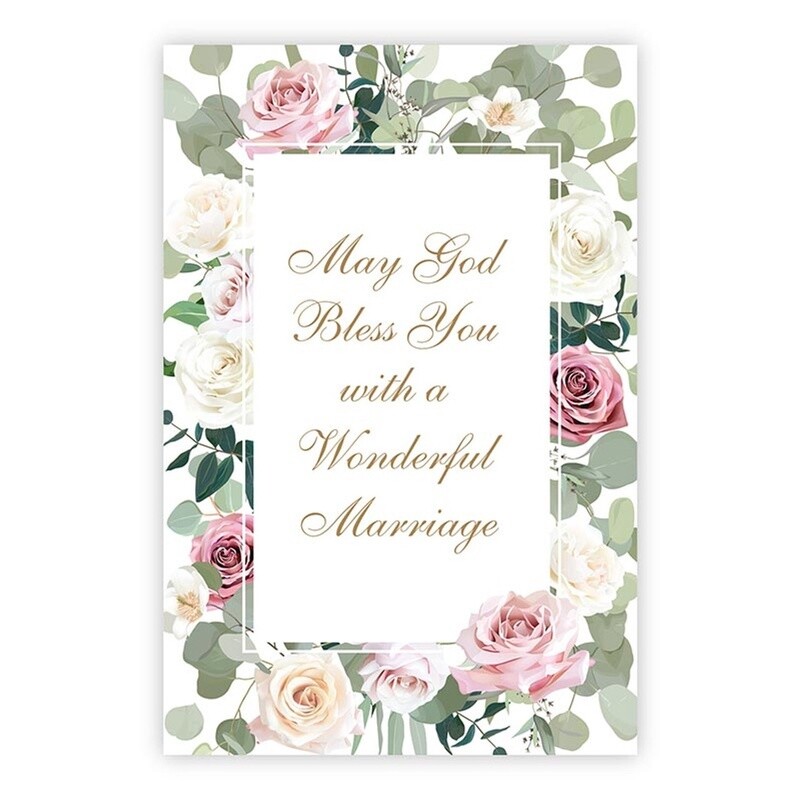 Greeting Card - May God Bless You With a Wonderful Marriage