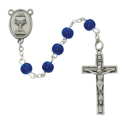 6MM Blue Communion Rosary
