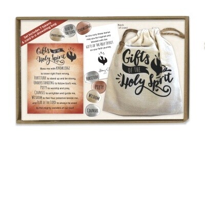 Seven Gifts of Holy Spirit Stones in Pouch