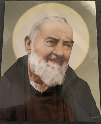 Padre Pio Wall Plaque 8x10