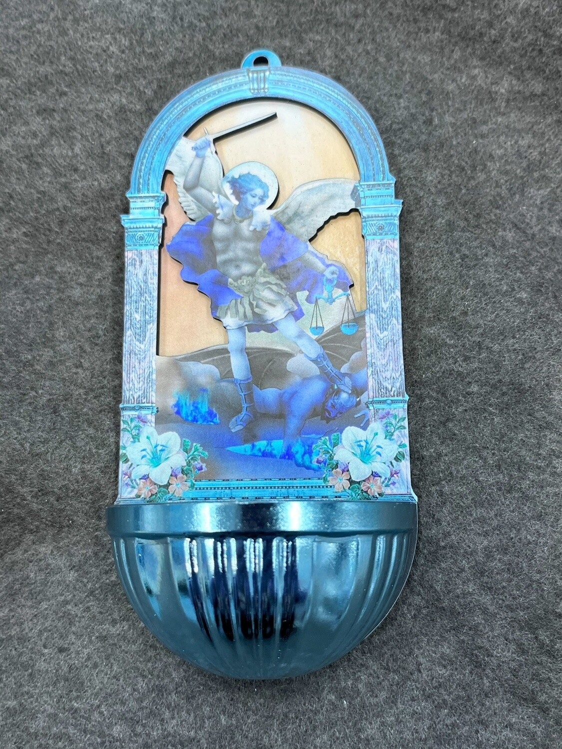 St Michael 3D Holy Water Font